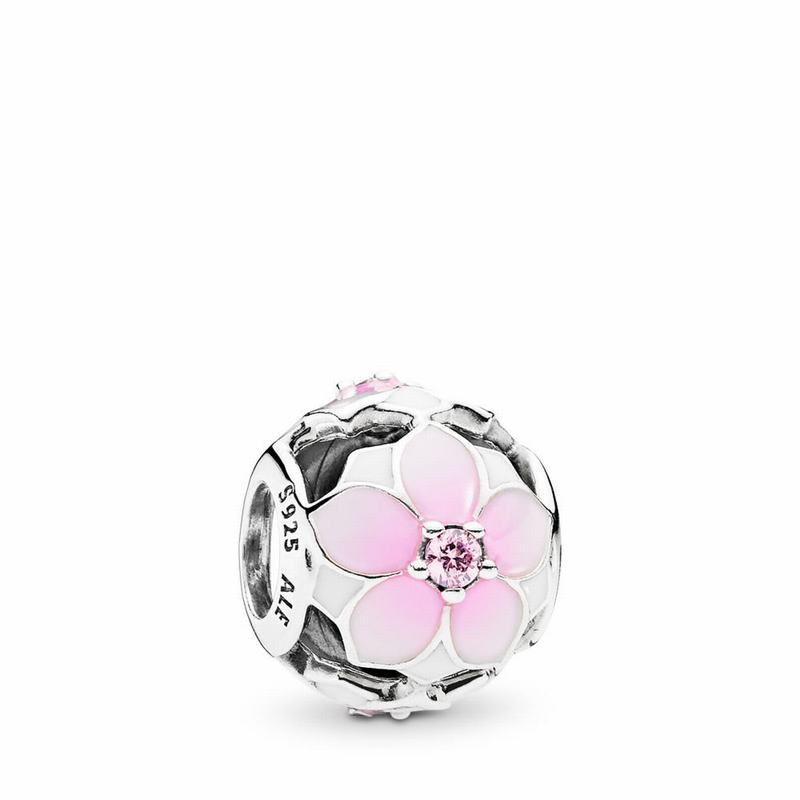 Pandora Magnolia Bloom Charm Silver Egypt QE1974628